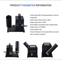 Lanceur de confettis électrique à tir unique, petit équipement d'ambiance de scène, canon DJ portable, machine à fumée verticale pour fête, contrôle DMX