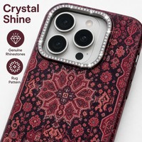 Coque de téléphone brillante en strass pour iPhone 17 Air 18 16 15, cadre d'appareil photo en cristal, anti-rayures, fine, de luxe, anti-poussière