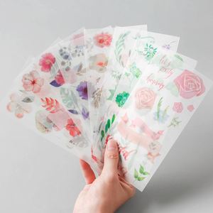 FX Matte Washi Paper Cute Kawaii Deco Translucency Journal Planner Diary Stickers Printing Kiss Cut Stickers Sheets - Product Image 6