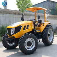 Machines agricoles bon marché 50hp 70hp 90hp 4 roues motrices tracteurs agricoles