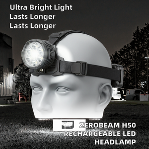 ZeroBeam H50 Tactical Searchlight Headlamp 561 Meters Extreme Range High Candela Rescue Operations Night Vision - Product Image 2