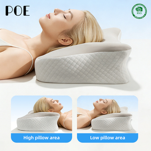 Oferta Caliente: Almohada Cervical Ergonómica Moderna de Espuma Viscoelástica Transpirable con Contorno de Mariposa para Enfriamiento, Ortopedia, Insomnio y Uso Terapéutico Médico - Product Image 4