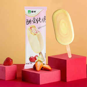 <span class=keywords><strong>Gelato</strong></span> Mengniu Cool Love Pure Crunch 45g Gusto Fragola e Vaniglia con Guscio Croccante e Cioccolato Bianco - Product Image 2