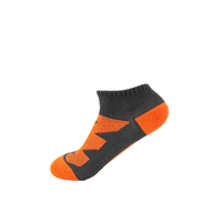 Chaussettes de running en polyester et nylon, avec logo personnalisé, motif rayé imprimé numériquement, respirantes et anti-humidité, en maille.
