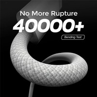 Venta al por mayor de fábrica 1M 60W Cable de alimentación de datos de teléfono móvil de carga rápida Cable de cargador tipo C a C para iPhone 15 16