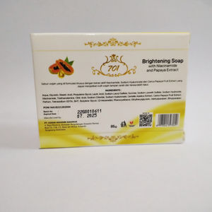 Jabón Aclarante 701, enriquecido con Niacinamida y Extracto de Papaya. Perfecto para todo tipo de piel, blanquea y revitaliza suavemente. - Product Image 4
