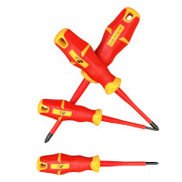 Jeu de tournevis d'électricien de qualité industrielle HORN, OEM, acier S2, multi-têtes, isolation VDE, embouts Phillips/plates, 13 pièces, durable