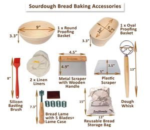 Maison indonésienne pâte aigre pain cuisson <span class=keywords><strong>artisan</strong></span> populaire ovale métal pain bol Anti-contrefaçon rotin matériel pâte fouet - Product Image 3