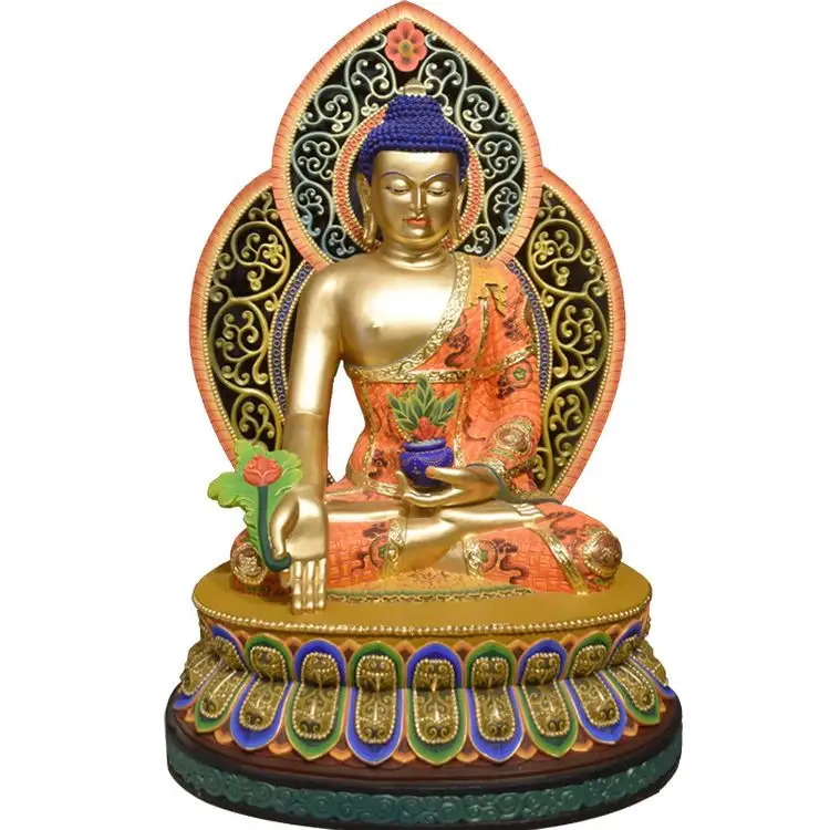 China High-End Home Decor Custom Statut Bouddha Factory Sell Sitting Buddha Wood Statue