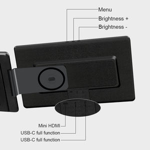 Extensor de pantalla dual para portátil de 16 pulgadas, monitor portátil para juegos, conectar y usar, fácil de transportar, sin controlador, monitor triple para portátil - Product Image 3