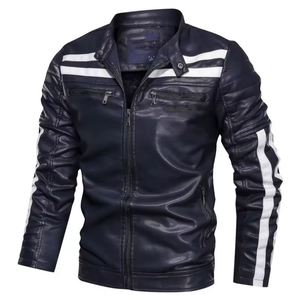Wholesale CARANFIER Unisex Winter <b>Quilted</b> Canvas <b>Jacket</b> Solid <b>Pattern</b> Motorbike Red Fashionable Hot Sale Best Quality - Product Image 1