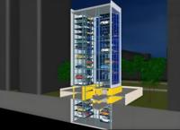 Système de stationnement automatique multi-niveaux intelligent, équipement de bâtiment de stationnement de voitures robotisé mécanique