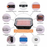 Weemake Kit Educativo STEM 9 en 1 para Robot Programable DIY con Control Remoto, Montaje Metálico y Placa Educativa Weeecode
