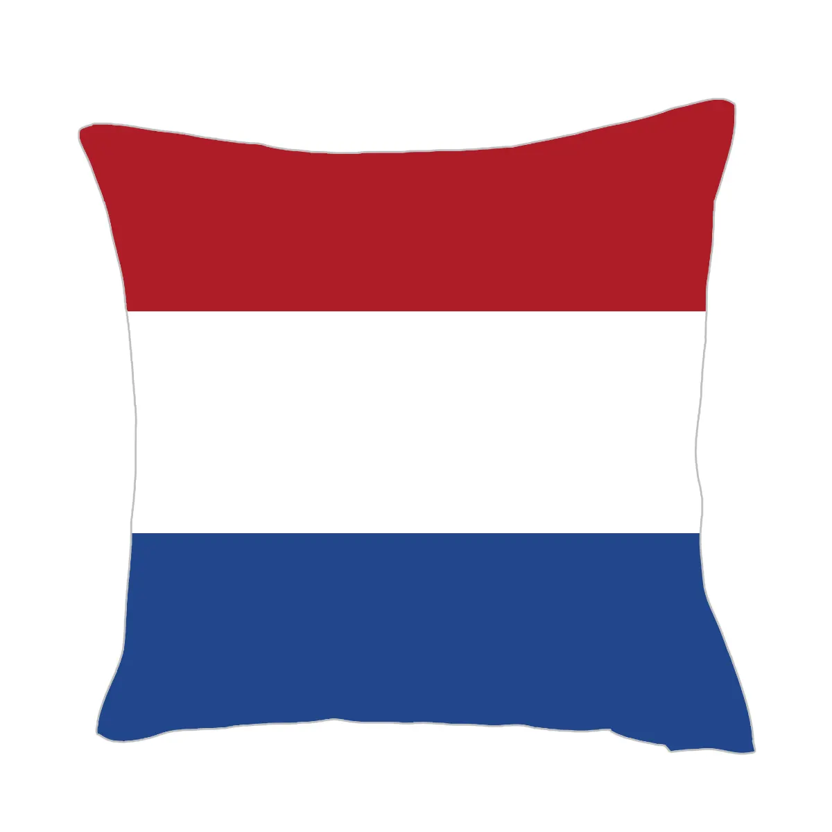 도매 네덜란드 국가 국기 로고 축구 팬 항목 리넨 천 45x45 cm 베개 커버 공장 가격