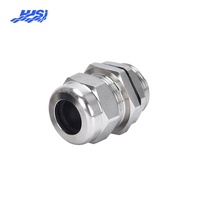 Prensaestopas de compresión simple HJSI circular de latón niquelado M14*1.5 ATEX IECEx IP66 sin armadura