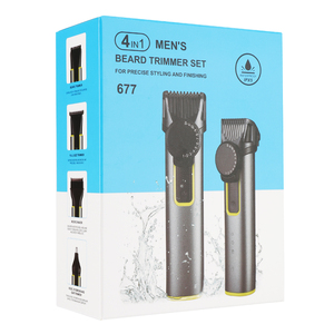 Lanumi 677 Mạnh Mẽ Có Thể Sạc Lại Tóc Clipper Set 4-Trong-<span class=keywords><strong>1</strong></span> Điện Mũi Tông Đơ Kit Cho Nam Giới USB Nguồn <span class=keywords><strong>Pro</strong></span> Tóc Cắt - Product Image 5