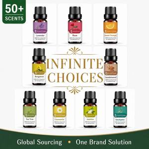 Set de Aceites Esenciales 100% Puros y Naturales, 50 Aromas: <span class=keywords><strong>Lavanda</strong></span>, Rosa, Árbol de Té, Eucalipto, Menta, Difusor de Aromaterapia, OEM Personalizado - Product Image 5