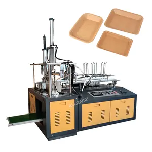 Automatische Afhaalmaaltijden Verpakking Lunchbox Machine Wegwerp Papier Lunchbox Maken Forming Machine