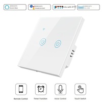 Interrupteur mural tactile intelligent sans fil neutre compatible WiFi Alexa pour domotique