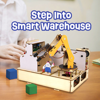 ACEBOTT NUEVO Kit Educativo de Fábrica Inteligente ESP32 IOT de Madera DIY ACECode Programable STEM para Escuela para Arduino