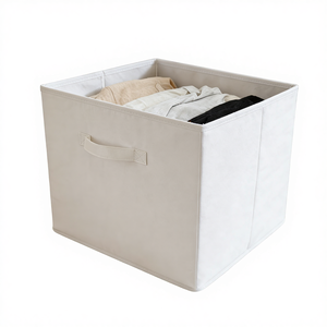 Boîte de rangement en tissu carrée, panier, étagère, tiroir, design pliable <span class=keywords><strong>pour</strong></span> vêtements, literie, jouets - Product Image 1