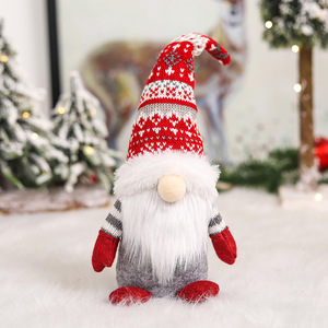 Handmade Christmas Gnome Dolls Scandinavian Faceless <b>Couple</b> <b>Ornaments</b> Cozy Winter Home Decoration Set for Mantel & Tree Shelf - Product Image 4