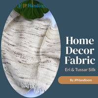 100% Eri Soie Tissu 70 Momme Épais Texturé À La Main 140cm Uni Tissé Style Non Teint Naturel Décor À La Maison pour Filles et Garçons