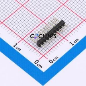 ZX-PZ1.27-1-10PZZ Pin Header Through hole Component (THT),P=1.27mm Connector 1x10P 1.27mm Pin Header Through Hole - Product Image 1