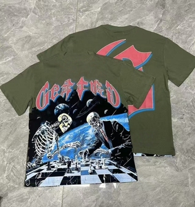 Áo thun Godspeed chất lượng cao, cotton, phong cách đường phố, in hình oversized, áo thun nam tay áo trễ vai - Product Image 5