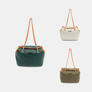 Porte-animaux de luxe en cuir solide, portable, pliable, avec fermeture éclair métallique sur le dessus, pour oiseaux, vélo et voiture - Product Image 3