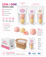 OEM ODM 80g Bonbons en cire au design d'insectes 3D, remplis de sirop, confiserie liquide fantaisie en vrac, friandises pour fêtes d'enfants, qualité alimentaire