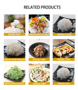 OEM Repas pratique Faible en calories Sans gluten Nouilles asiatiques instantanées Liangpi Shirataki Saveurs aigres et chaudes Nouilles instantanées au konjac - Product Image 5