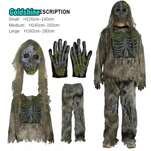 Couvre-chef adulte Zombie Monster <span class=keywords><strong>Vampire</strong></span> Effrayant Corps Complet Fantôme Squelette Cosplay Costume pour Halloween et Noël - Product Image 3