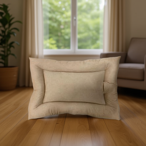 Cuccia per Cani Semplice da Interno in Pile Corallo, Forma Rettangolare, Lavabile a Mano, con Motivo Tinta Unita - Product Image 3