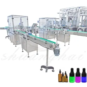 High Efficiency Turnkey Project Solution Essential Oil Liquid Factory Plant Bottle Filling Machine Production Line