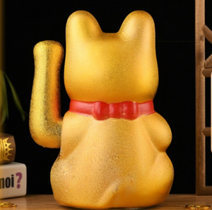 Chat chanceux agitant bras chat Statue réception <span class=keywords><strong>voiture</strong></span> affaires ouvertures décor faisant signe en céramique <span class=keywords><strong>Maneki</strong></span> <span class=keywords><strong>Neko</strong></span> chanceux Fengshui chat - Product Image 5