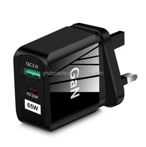 Chargeur mural multi-ports USB C QC3.0 65W à charge rapide PD3.0 pour smartphone, ordinateur portable, chargeur USB rapide - Product Image 4