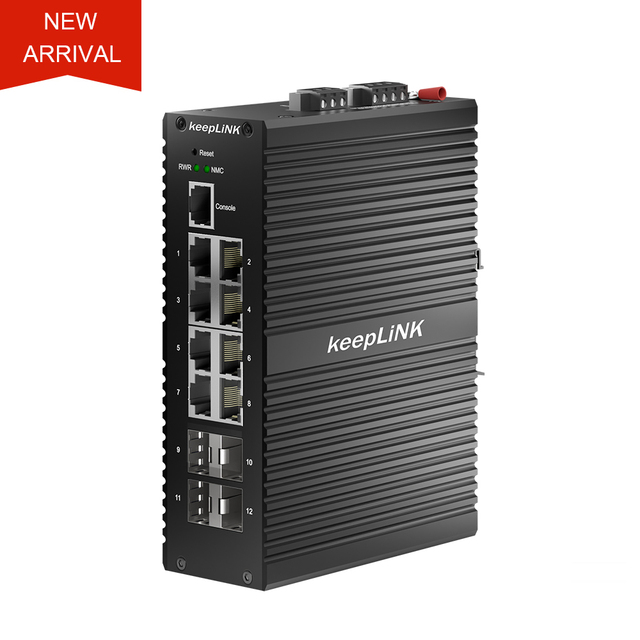 New Criterion a Managed Switch,gigabit Ethernet Switch,poe Ethernet Switch IP50 DIN-rail Lightning protection