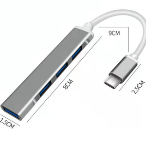 Hub USB-C 4-en-1 vers adaptateur OTG USB 3.0 pour <span class=keywords><strong>iPad</strong></span>, iPhone 16, 15, MacBook, PC portable, station d'accueil Thunderbolt, convertisseur - Product Image 6