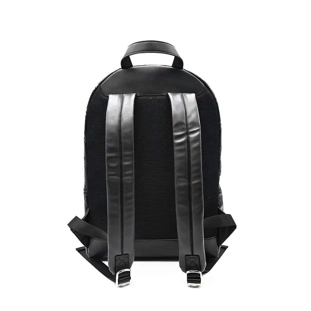 Individuelles klassisches personalisiertes Logo veganes Leder Schule Geschäftsreise Laptop-Buchtasche Tagekoffer Rucksack Rucksack Tasche für Herren