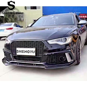 Parachoques delantero de plástico con kit de carrocerí<span class=keywords><strong>a</strong></span> de labio trasero de rejilla ABS para <span class=keywords><strong>Audi</strong></span> A6 2012-2015 <span class=keywords><strong>A</strong></span> RS6 Kit de carrocerí<span class=keywords><strong>a</strong></span> automática para actualización - Product Image 2