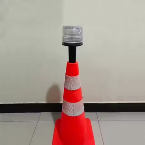 Thiết kế mới xách tay năng lượng mặt trời Powered LED nhấp nháy đèn giao thông năng lượng-hiệu quả dấu hiệu giao thông - Product Image 6