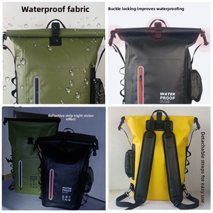 Mochila de Playa al por Mayor, 25L, PVC, Gran Capacidad, Bolsas Secas, Tiras Reflectantes, Impermeable, Cómoda y Versátil para Senderismo al Aire Libre - Product Image 6