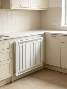 <span class=keywords><strong>Radiateur</strong></span> à panneaux ventilés blancs, <span class=keywords><strong>chauffage</strong></span> <span class=keywords><strong>central</strong></span> horizontal moderne pour la salle à manger et le salon - Product Image 2