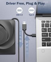 Drive DVD Eksternal CD DVD Burner Writer 24XCD 8XDVD Pembaca Portabel untuk Laptop PC Windows 11/10 Linux Mac OS