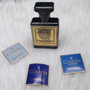 Custom Adhesive Metal Wine/Perfume Logo <b>Sticker</b> <b>Label</b> Embossed Aluminum with Craft Use for Candle & Crafts - Product Image 2