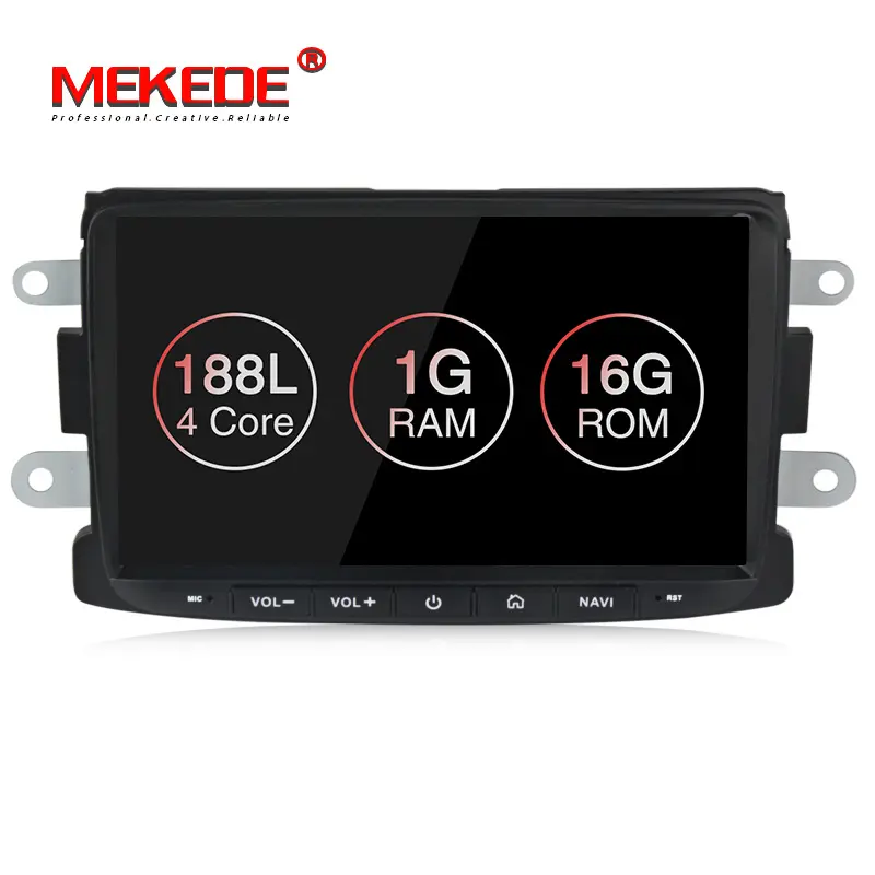 Autoradio MEKEDE Android 10, quad core, 1 go/16 go, lecteur dvd, navigation GPS, vidéo, pour voiture Duster, Captur, Lada, rayos X 2, Logan 2, Dacia, Sandero