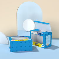Vente en gros Boîte d'emballage cadeau rectangulaire pour poupée en peluche pour enfants Boîte d'emballage recyclable pour jouet voiture avec fenêtre transparente