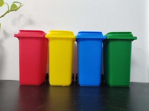 Cubo de Basura y Portaplumas Promocional 2 en 1, Contenedor de Basura Multifuncional con Portaplumas para Oficina, Escuela, Regalos Publicitarios - Product Image 3
