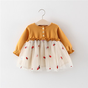 Ropa de Boutique para Niñas, Diseño de Moda Otoñal, Vestidos Largos para Niñas Pequeñas con Imágenes de Ropa Infantil - Product Image 2